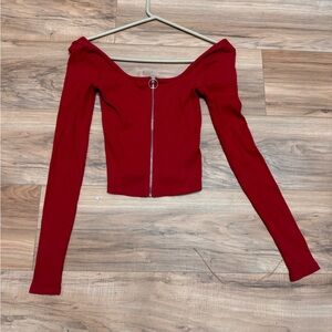 Red long sleeve Hollister